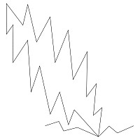 lightning bolt border 002